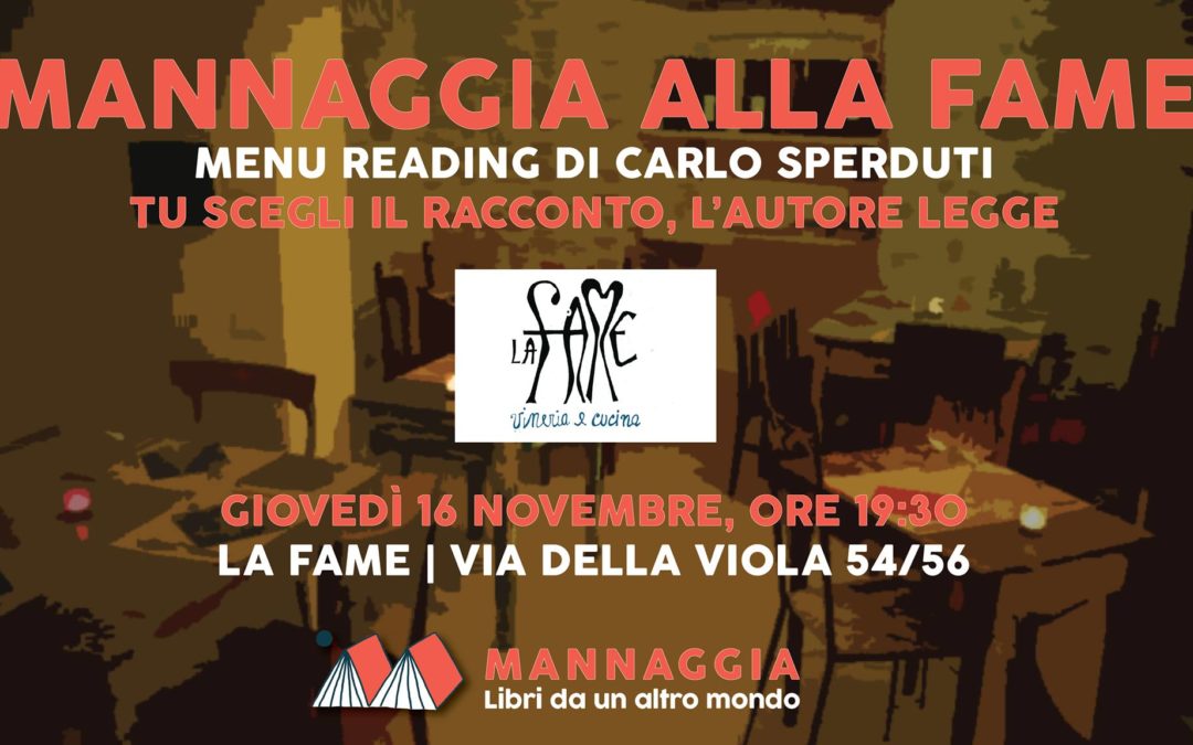 Mannaggia alla fame – Menu reading di Carlo Sperduti